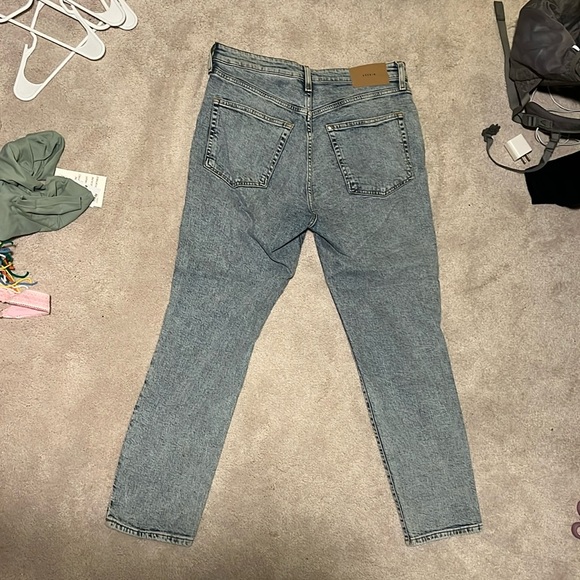 H&M size 10 blue non ripped high waisted mom jeans - Picture 2 of 3